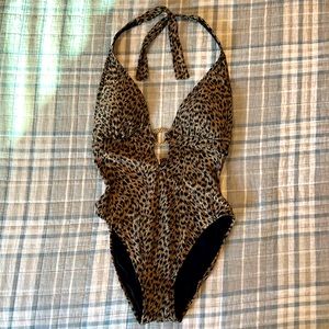NTW Michael Kors one piece animal print bathing suit